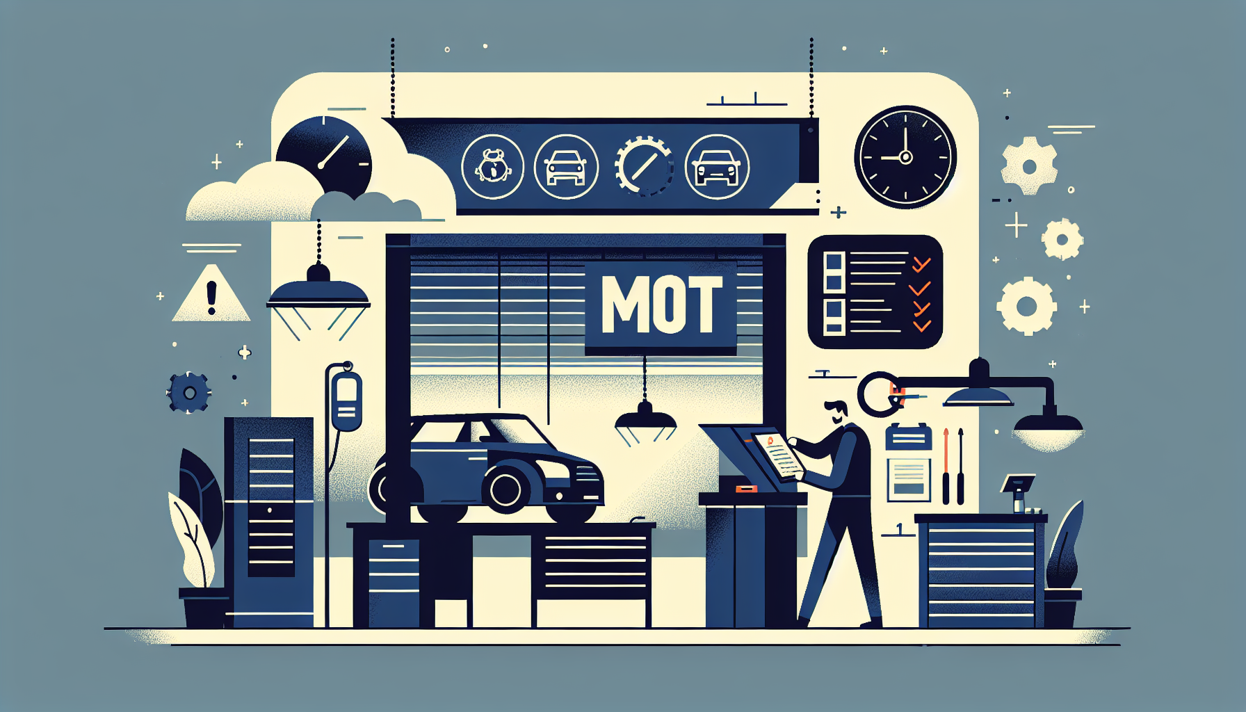 MOT testing station setup
